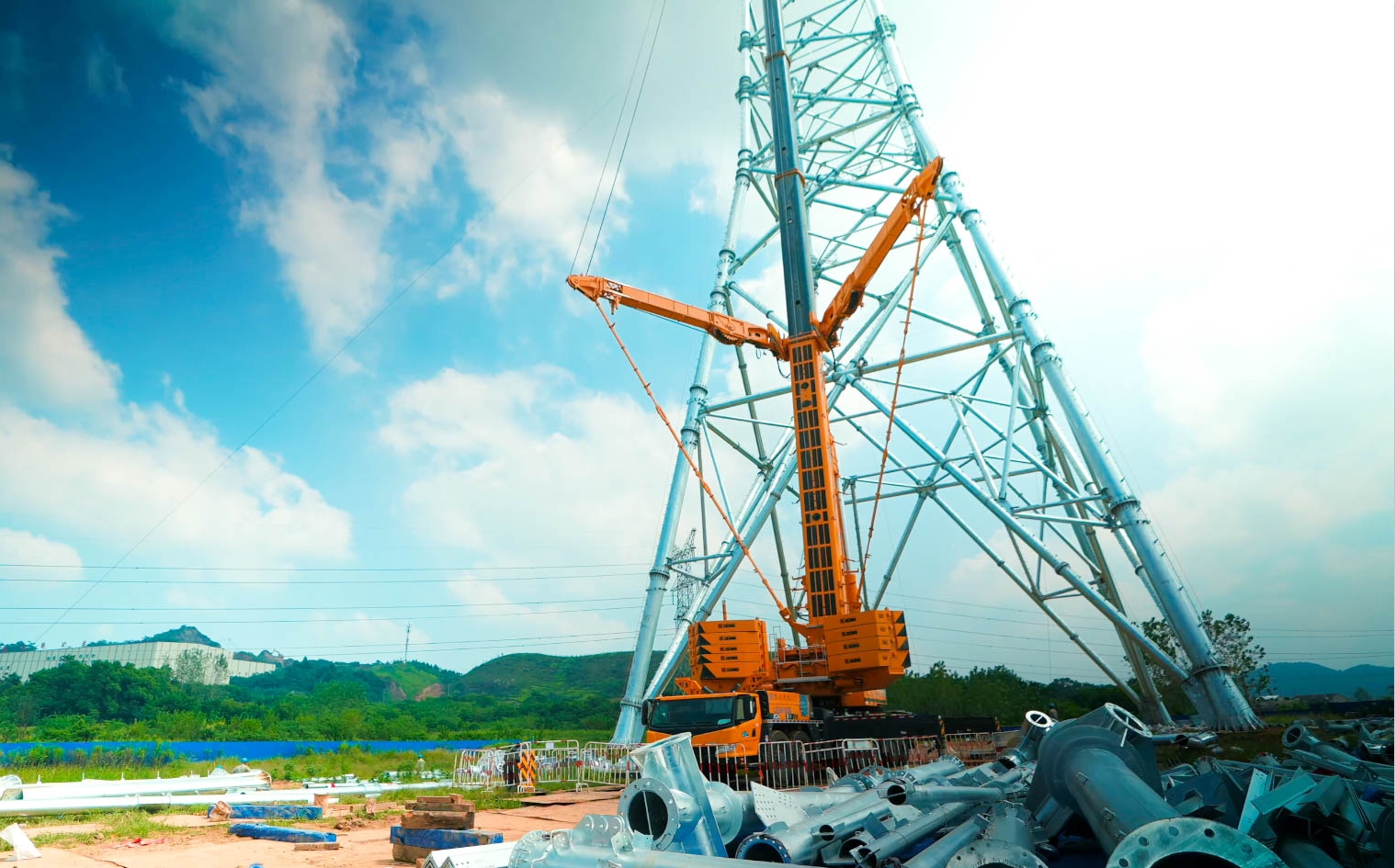 APP下载“百变金刚”XCA600L8助力湖北送变电工程项目