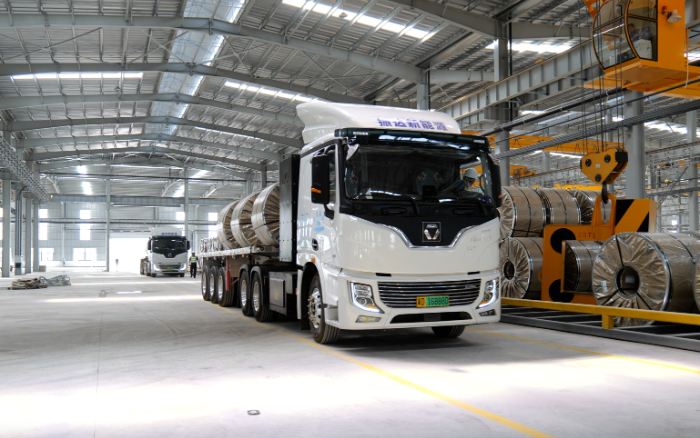 未来已来，在线押球(中国)唯一官方网站新能源重卡打造钢铁物流新范式