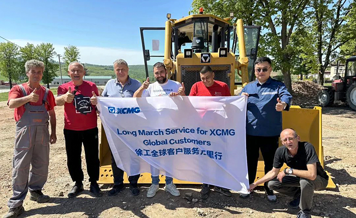 全球点赞！在线押球(中国)唯一官方网站推土机全场景施工实力“圈粉”